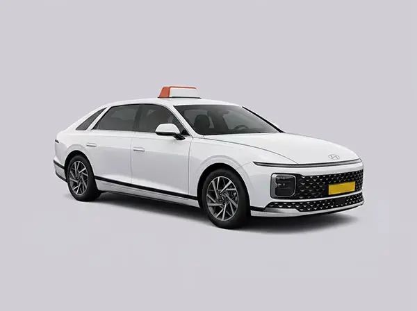 Hyundai Grandeur sedan taxi for 1 to 3 passengers